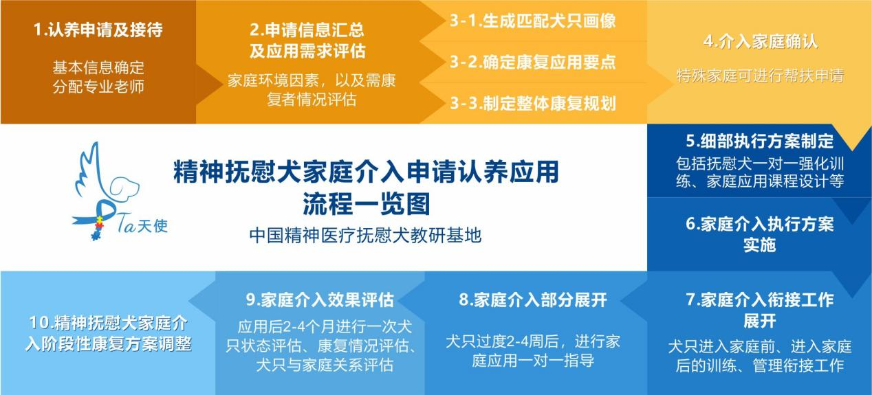 精神抚慰犬家庭介入申请认养应用流程